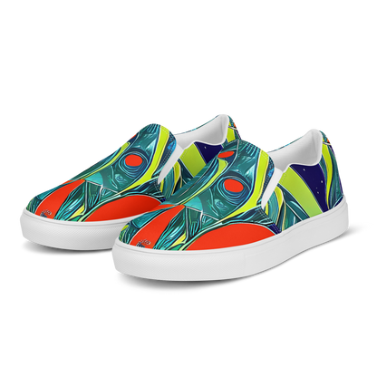 Women's Slip-On Canvas Shoes - Harmonic Mirage