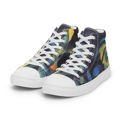 Men's High Top Canvas Shoes - Vivid Visage