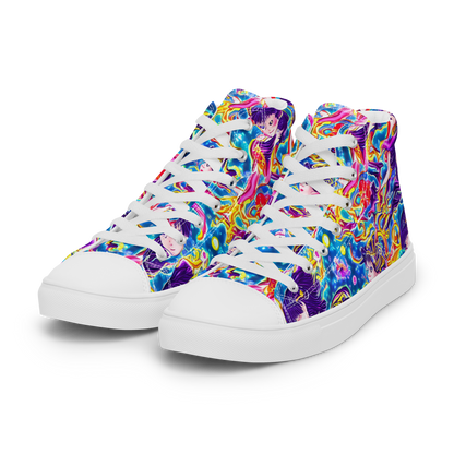 Men's High Top Canvas Shoes - Aquatic Whim