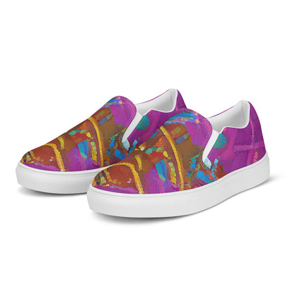 Women's Slip-On Canvas Shoes - Quantum Palaces