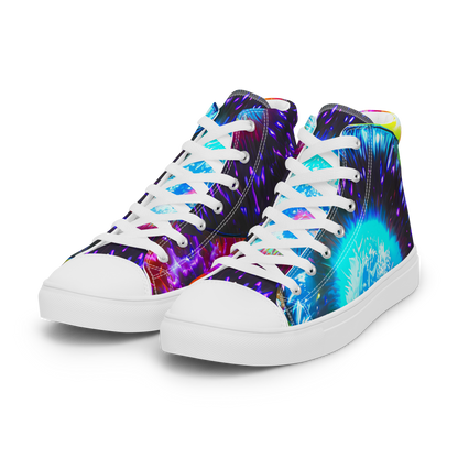 Women's High Top Canvas Shoes - Vriesian Vortex