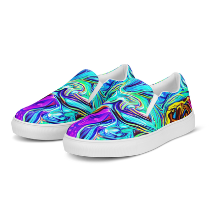 Men's Slip-On Canvas Shoes - Mystic Iridescence