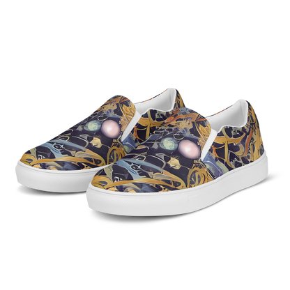 Women's Slip-On Canvas Shoes - Quantum Symmetry