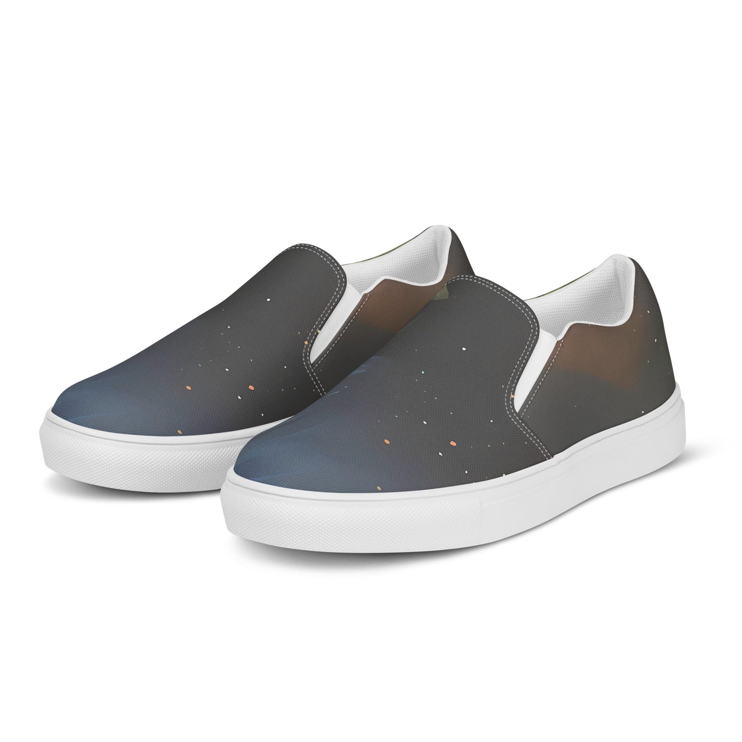 Men's Slip-On Canvas Shoes - Ethereal Echoes