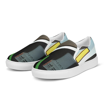 Women's Slip-On Canvas Shoes - Circuit Vision