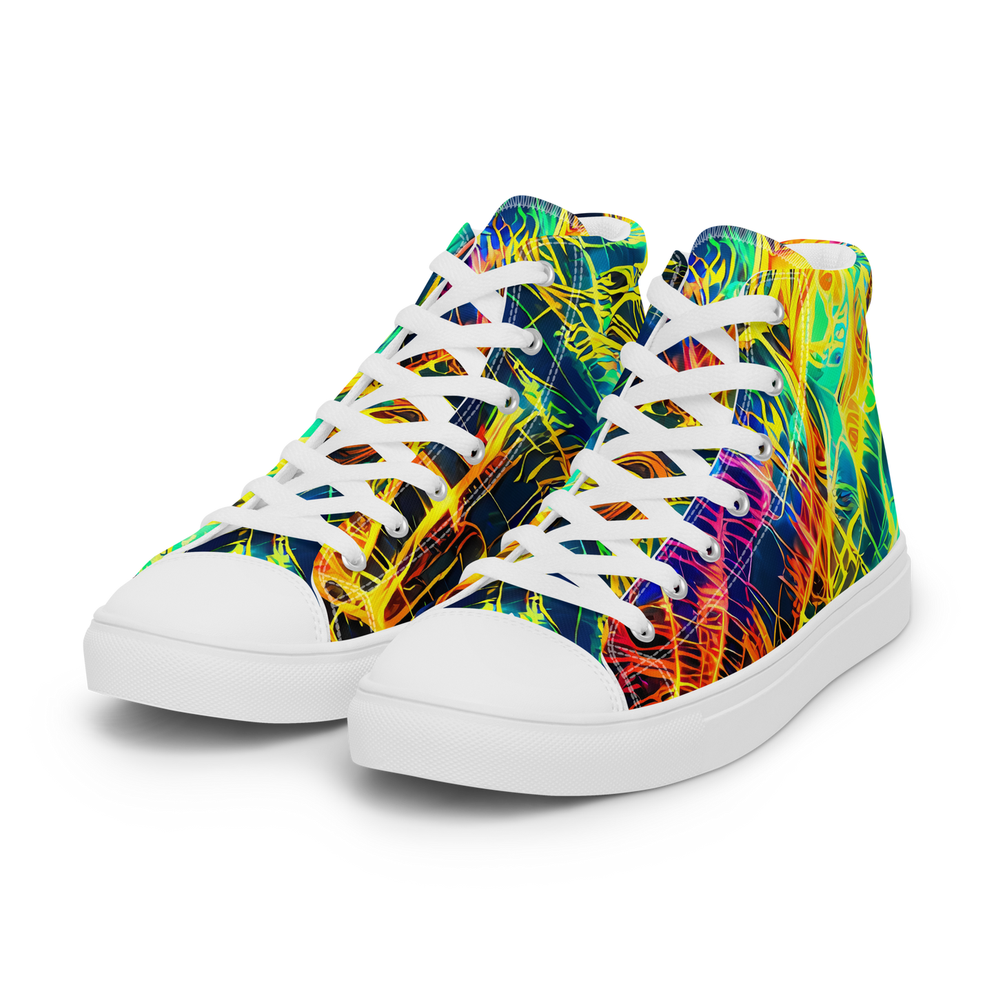 Women's High Top Canvas Shoes - Kapp's Kaleidoscope