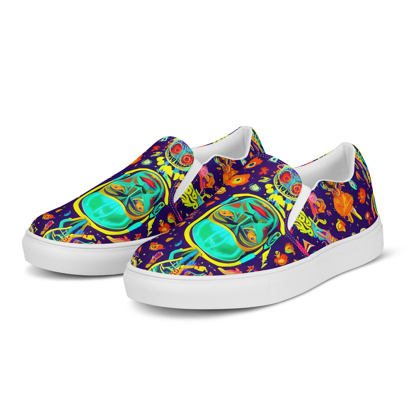 Women's Slip-On Canvas Shoes - Celestial Quirk