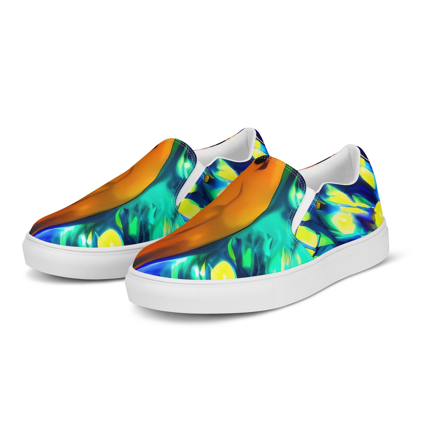 Women's Slip-On Canvas Shoes - Illuminated Whirl