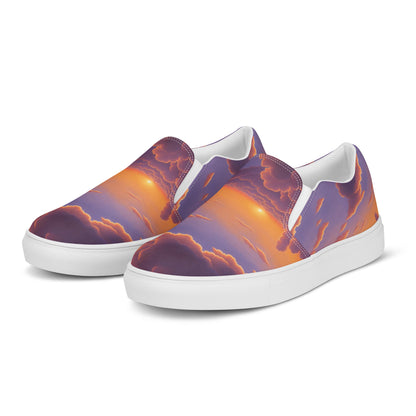 Women's Slip-On Canvas Shoes - Cotton Candy Dreams