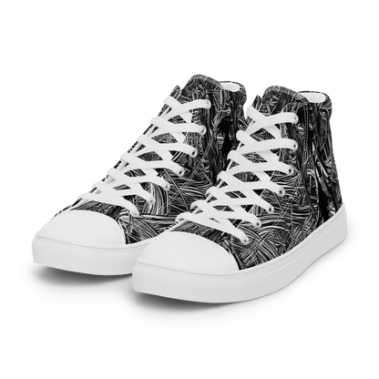 Women's High Top Canvas Shoes - Mesmeric Tangles