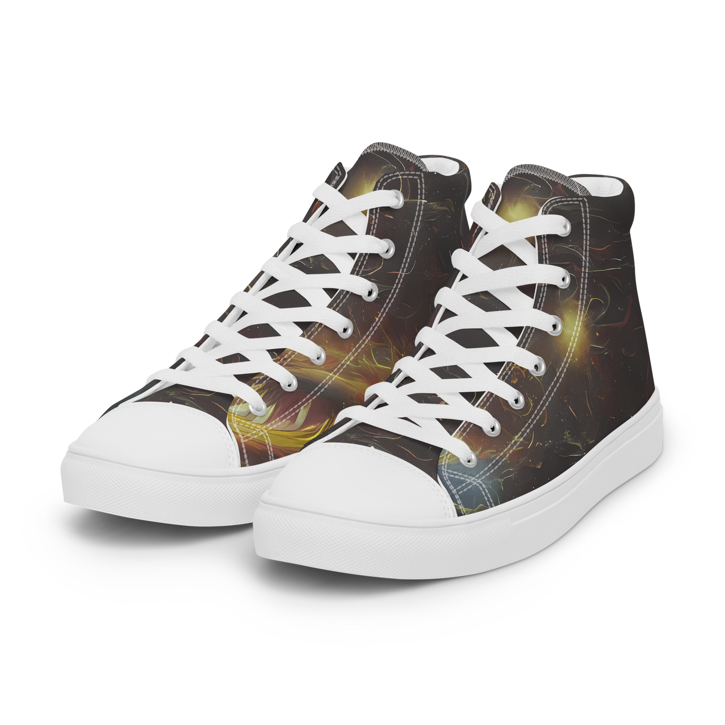 Women's High Top Canvas Shoes - Quantum Illusions