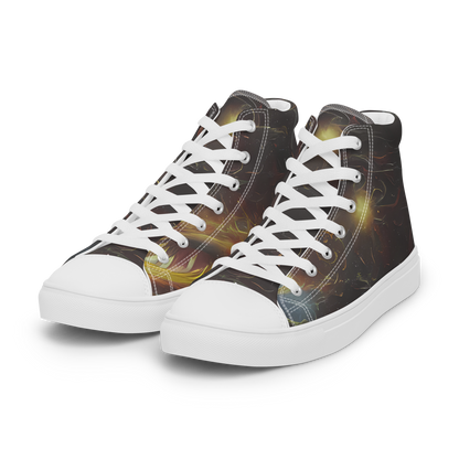 Women's High Top Canvas Shoes - Quantum Illusions