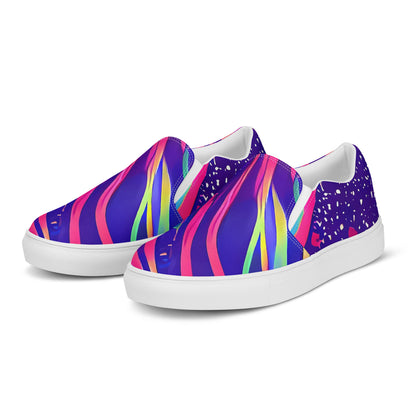 Women's Slip-On Canvas Shoes - Nebula Noodles