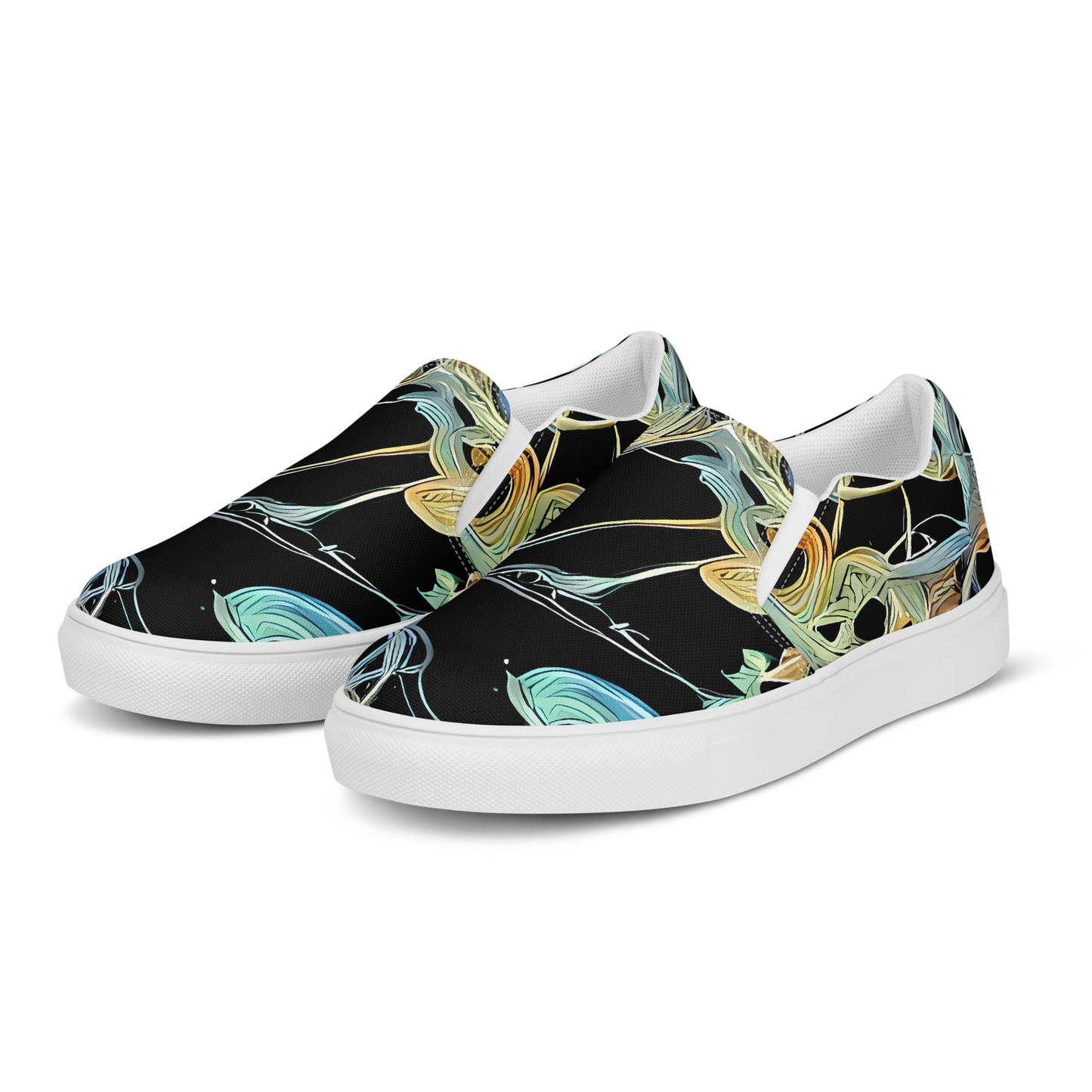 Women's Slip-On Canvas Shoes - Infinite Mist