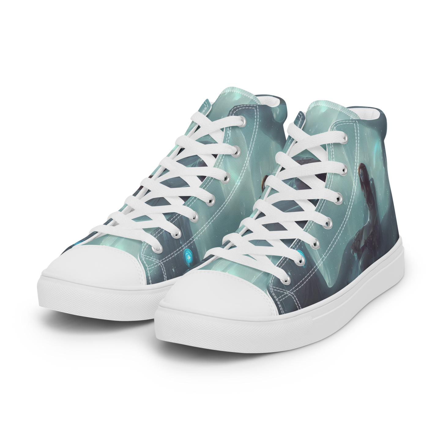 Women's High Top Canvas Shoes - Liquid Serenity