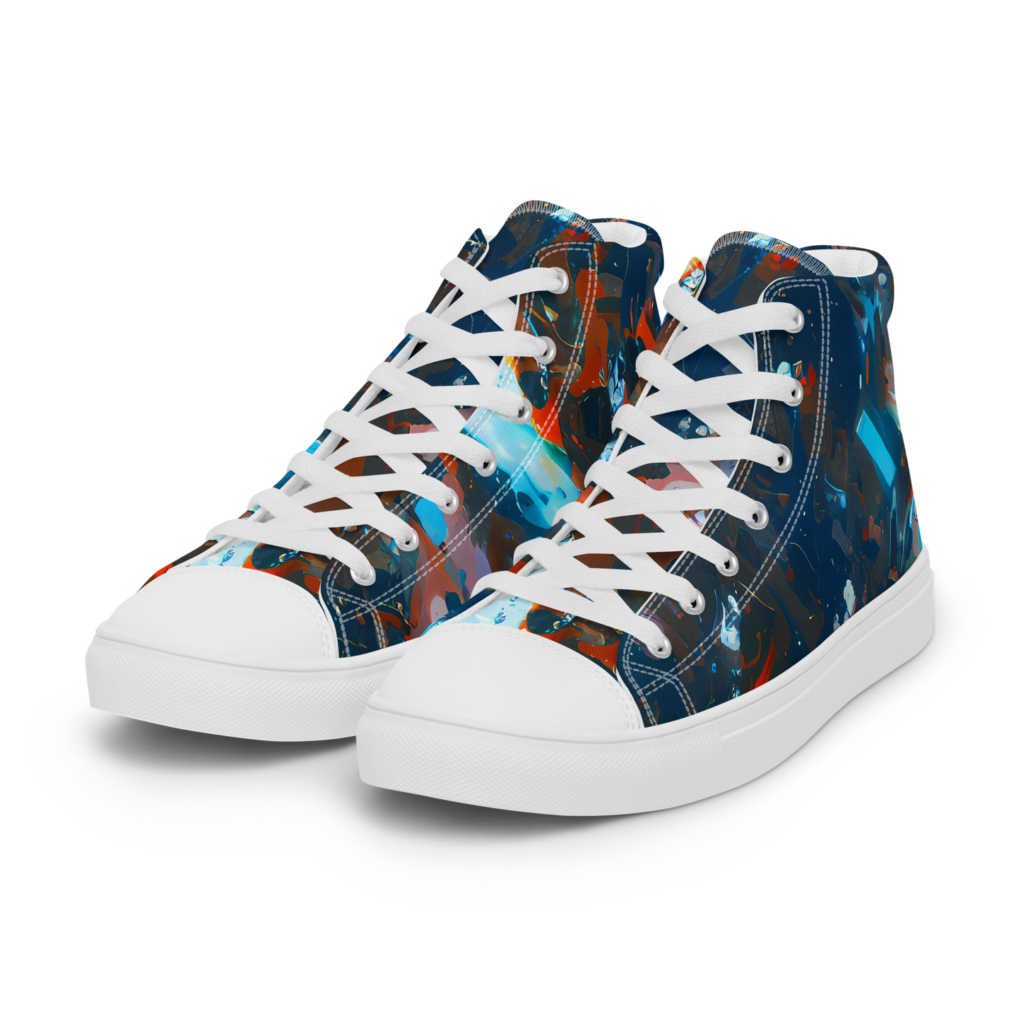 Men's High Top Canvas Shoes - Ghenie's Whirl