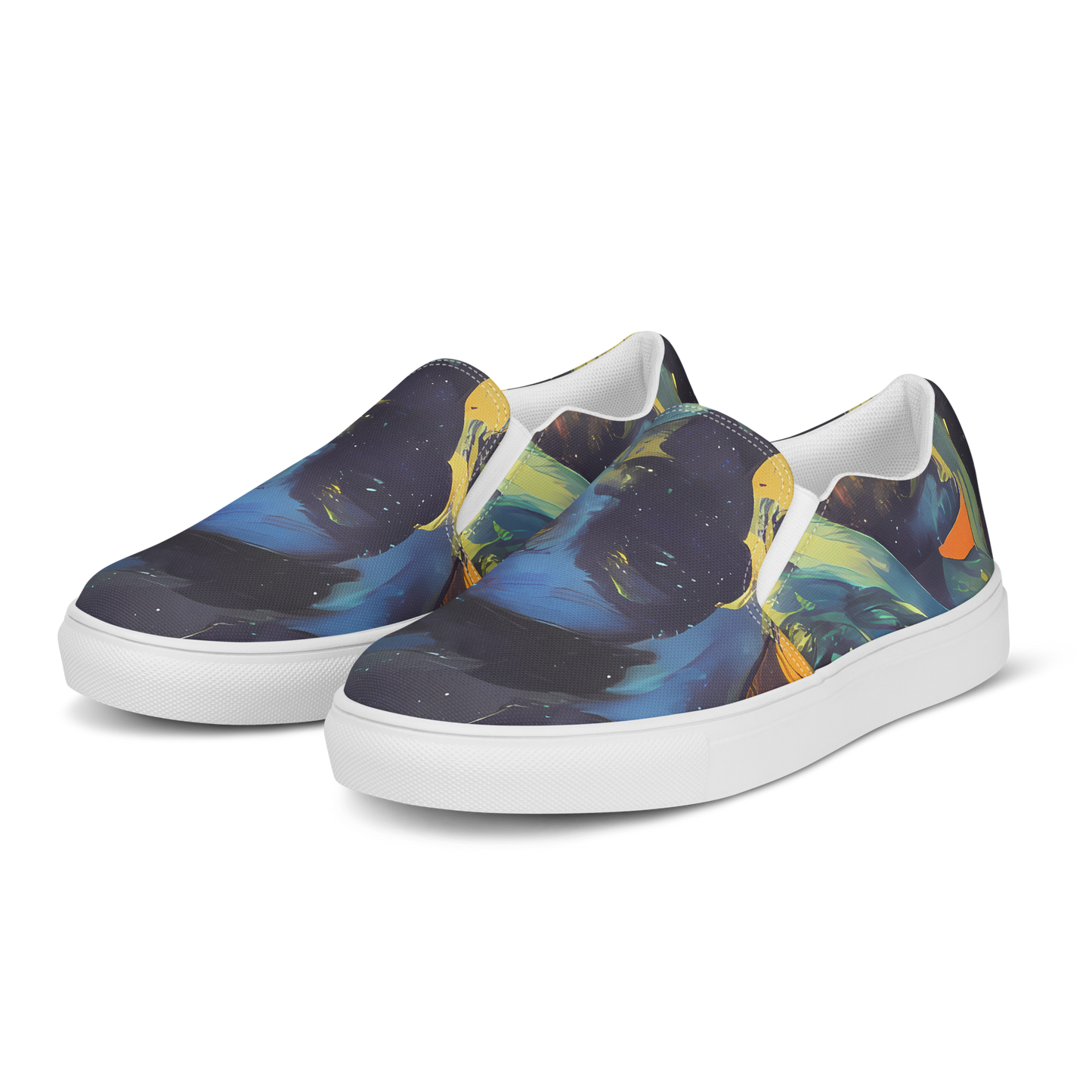 Women's Slip-On Canvas Shoes - Vivid Visage