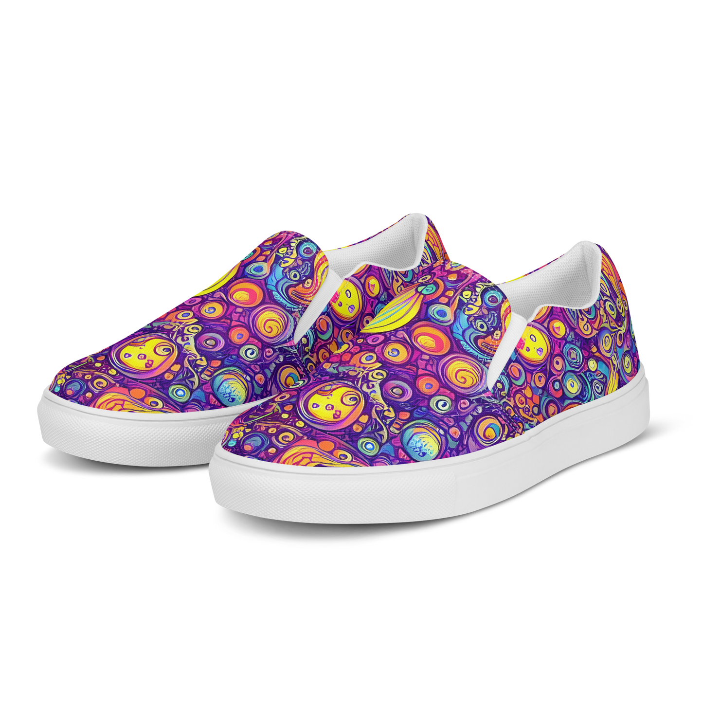 Women's Slip-On Canvas Shoes - Festival of Whimsy