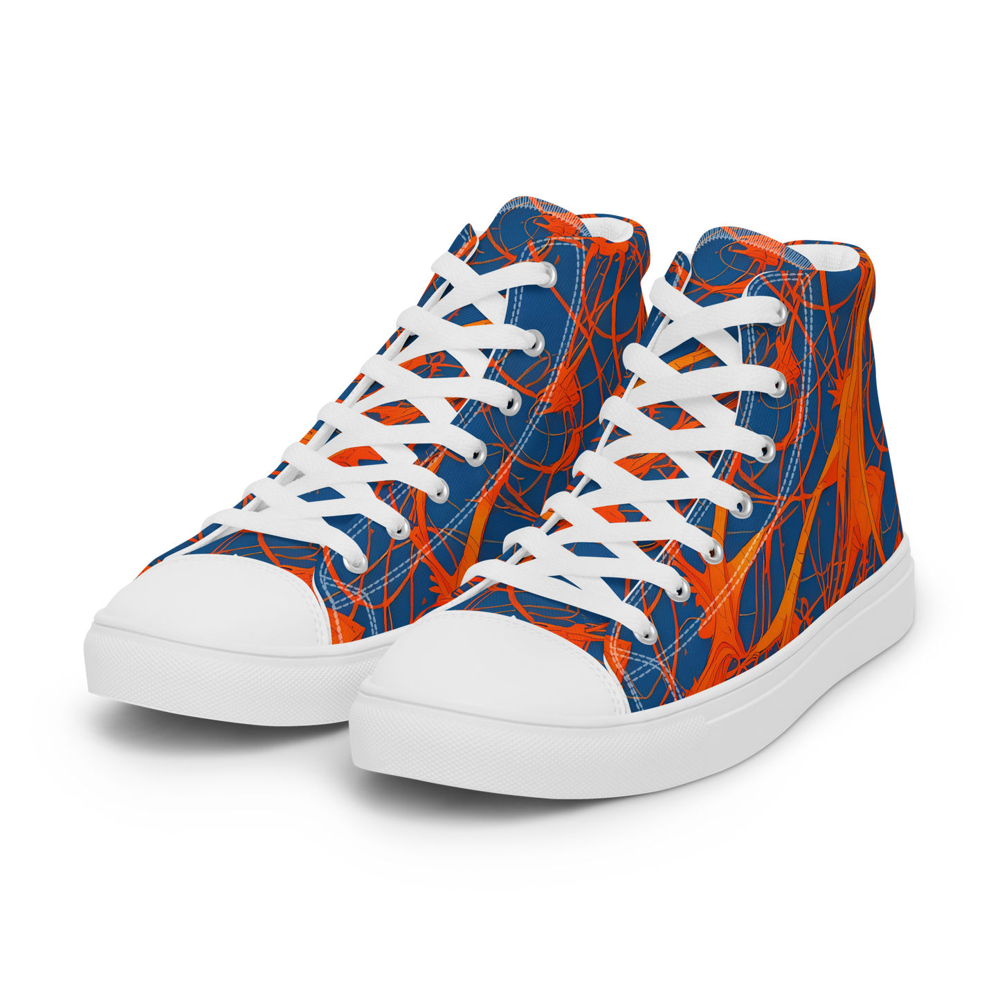 Women's High Top Canvas Shoes - Nautical Ember