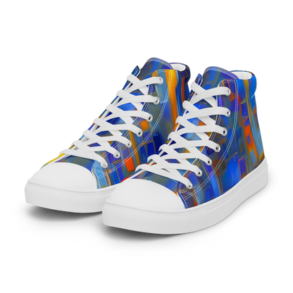 Men's High Top Canvas Shoes - Neoplastique Flow