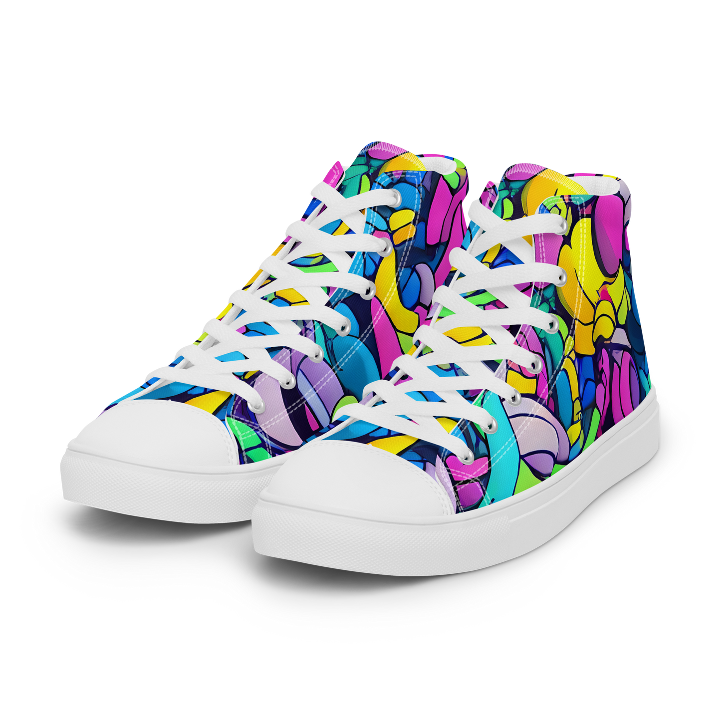 Women's High Top Canvas Shoes - Radiant Revelation
