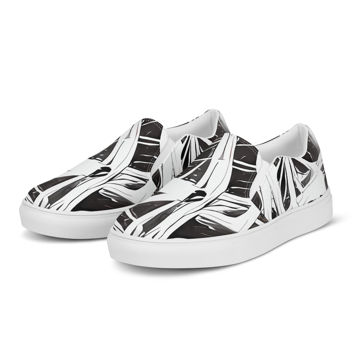 Women's Slip-On Canvas Shoes - Twilight Vortex