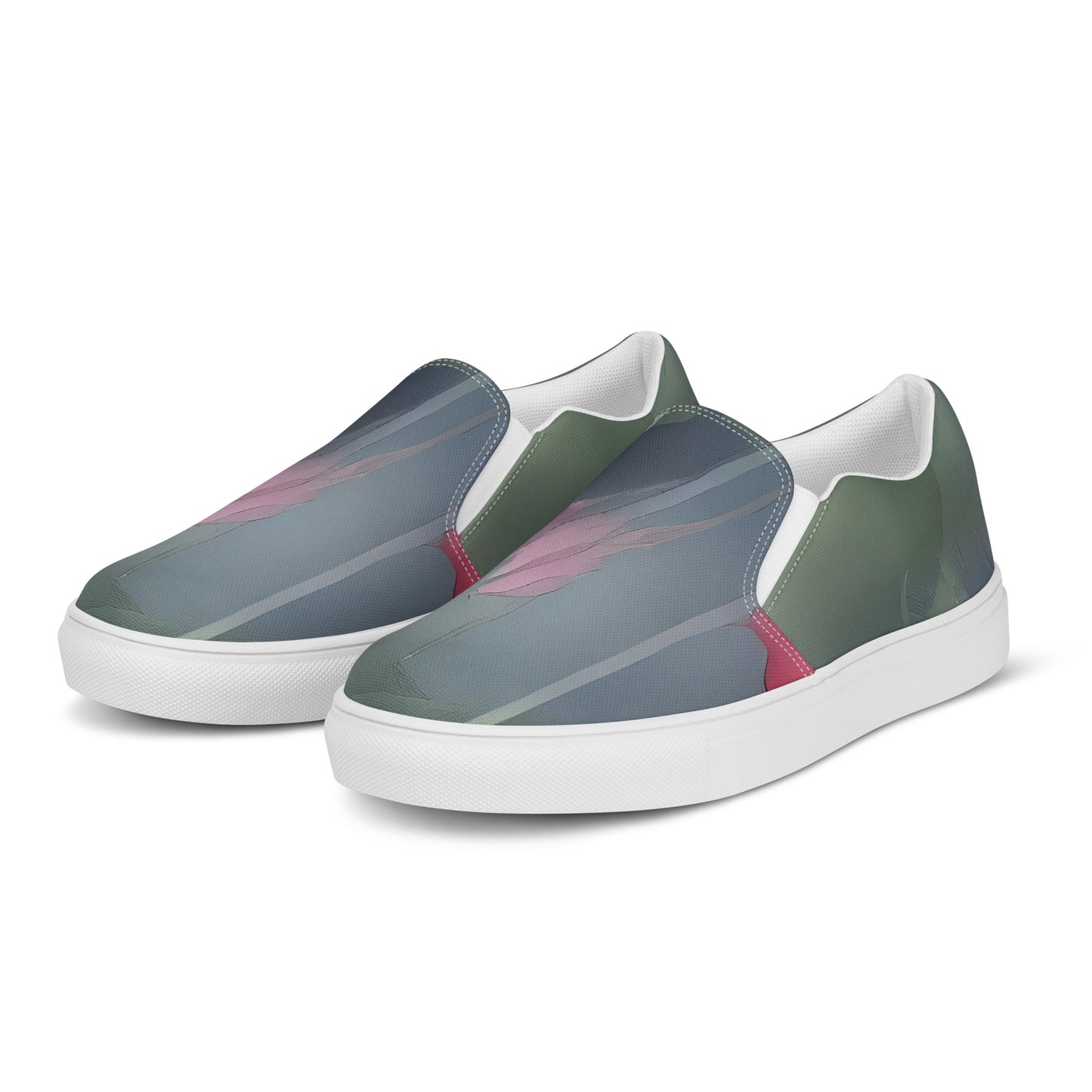 Women's Slip-On Canvas Shoes - Petal Reverie