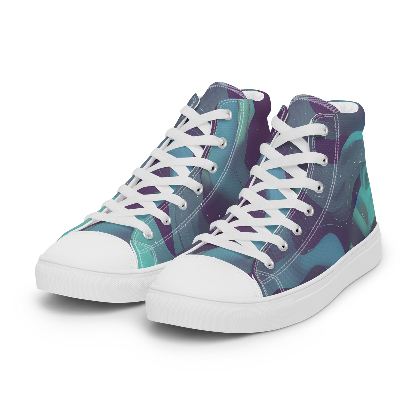 Men's High Top Canvas Shoes - Ethereal Dreamscape