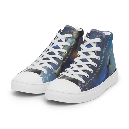 Men's High Top Canvas Shoes - Gravity's Palette