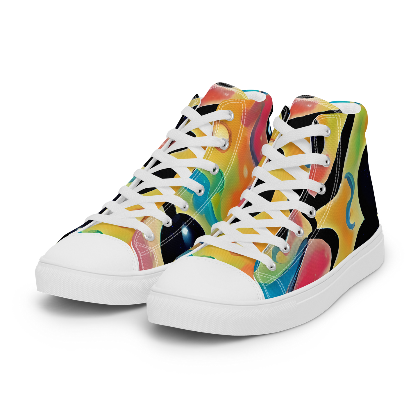 Men's High Top Canvas Shoes - Midday Mirage