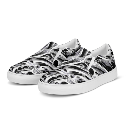 Women's Slip-On Canvas Shoes - Silver Shadows