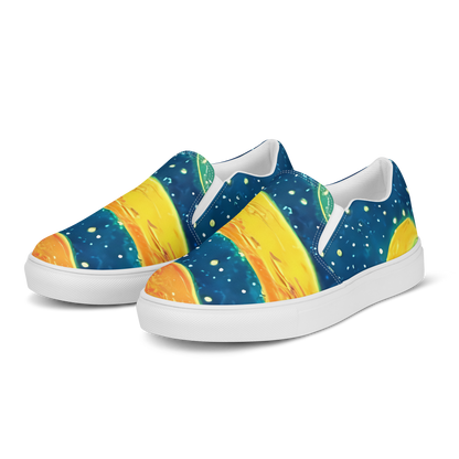 Women's Slip-On Canvas Shoes - Celestial Harmony