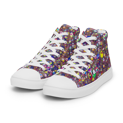 Women's High Top Canvas Shoes - Eyes of Enchantment