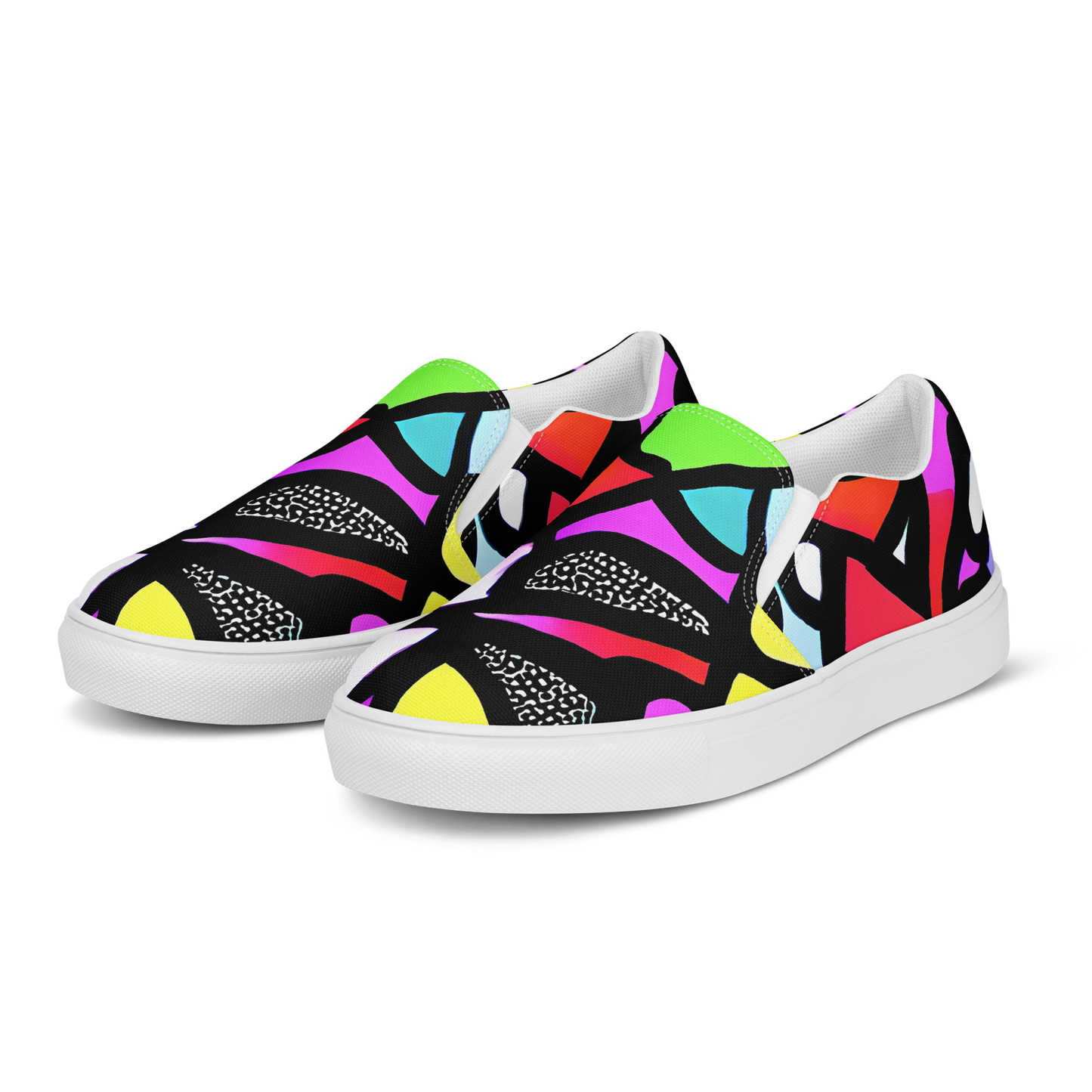 Women's Slip-On Canvas Shoes - Vivid Serenade