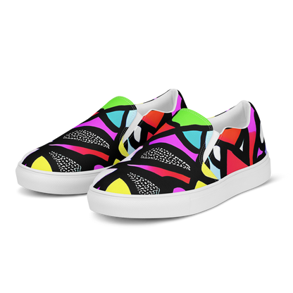 Women's Slip-On Canvas Shoes - Vivid Serenade