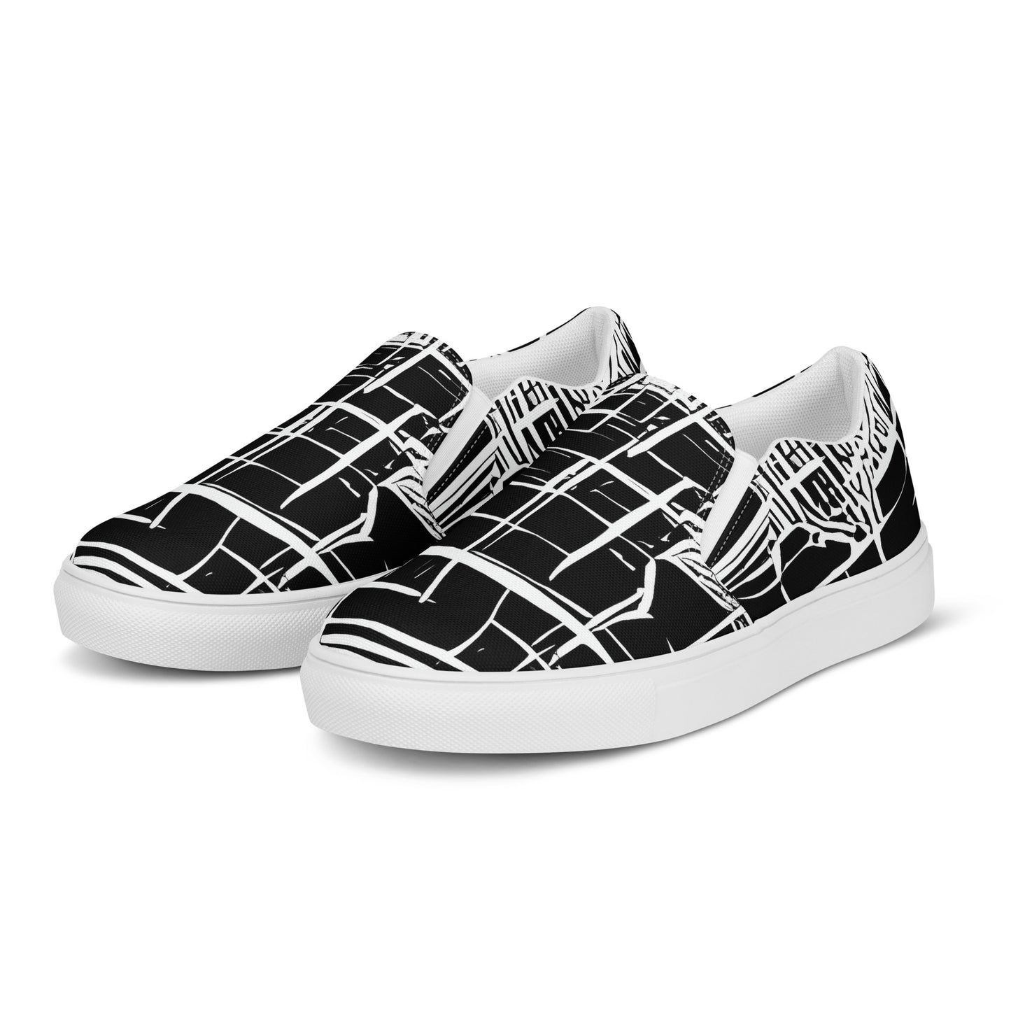 Women's Slip-On Canvas Shoes - List's Labyrinth