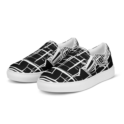 Women's Slip-On Canvas Shoes - List's Labyrinth