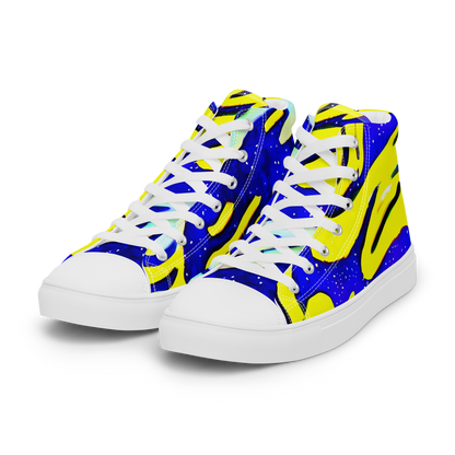 Women's High Top Canvas Shoes - Electric Horizon