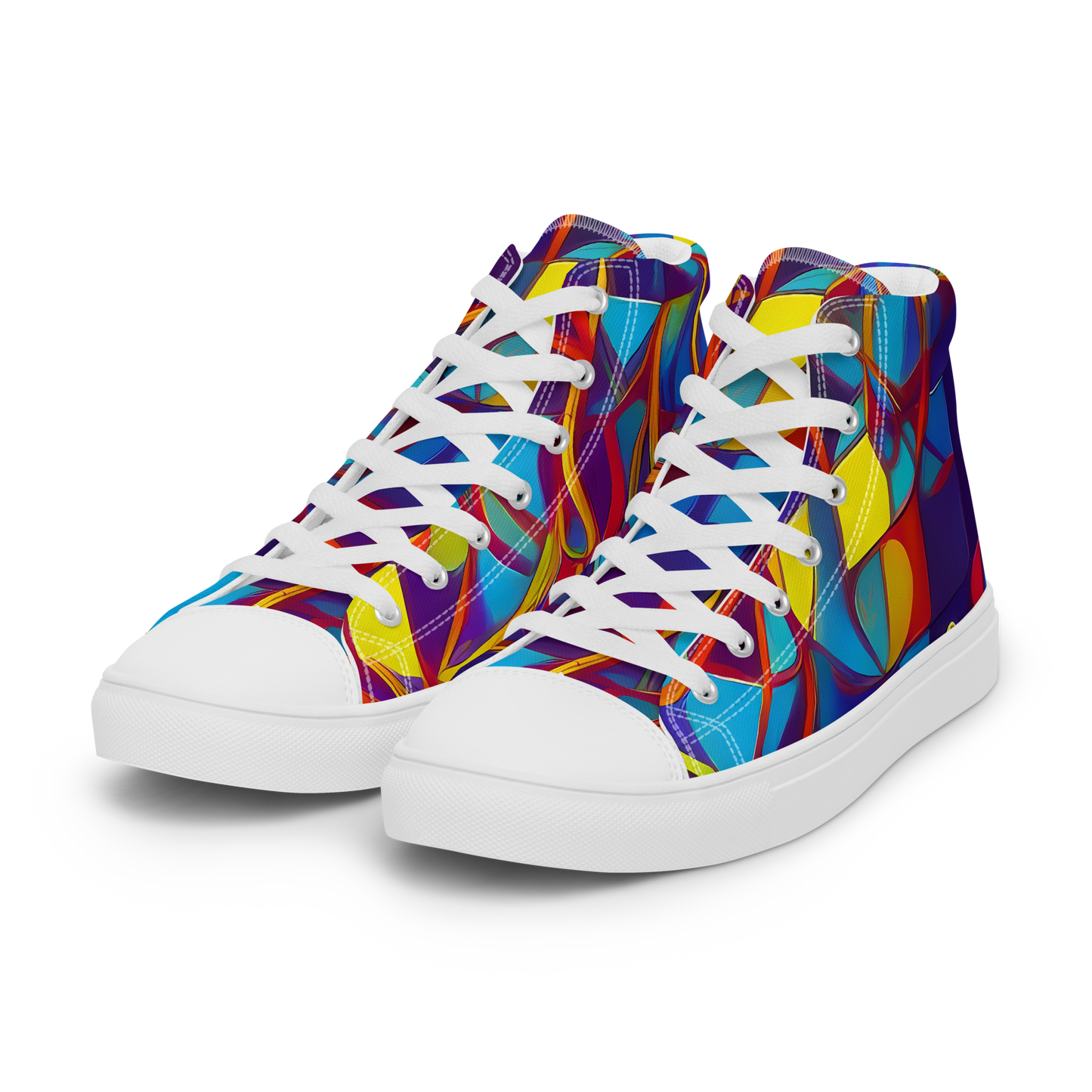 Men's High Top Canvas Shoes - Flickering Dreams