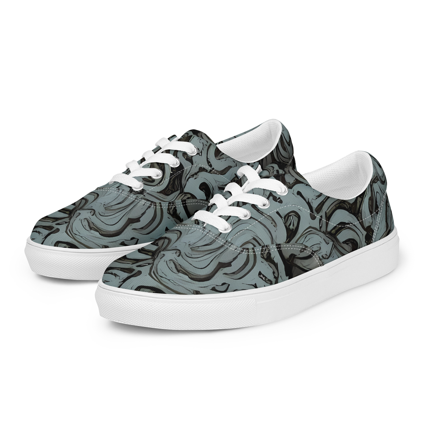 Men's Lace-Up Canvas Shoes - Caruso Swirl