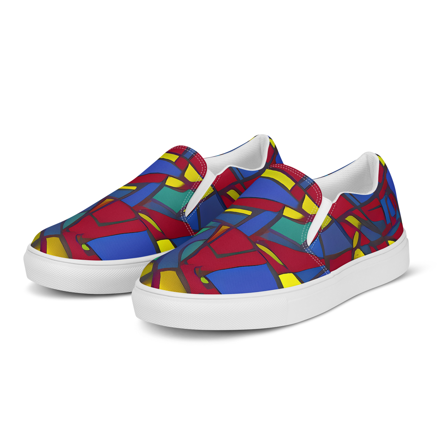 Men's Slip-On Canvas Shoes - Vibrant Vexation
