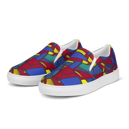 Men's Slip-On Canvas Shoes - Vibrant Vexation