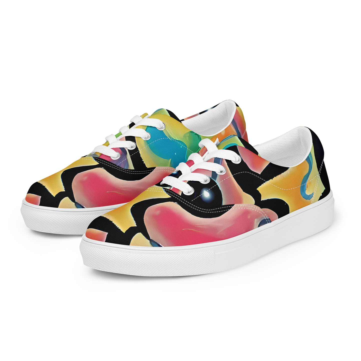 Men's Lace-Up Canvas Shoes - Midday Mirage