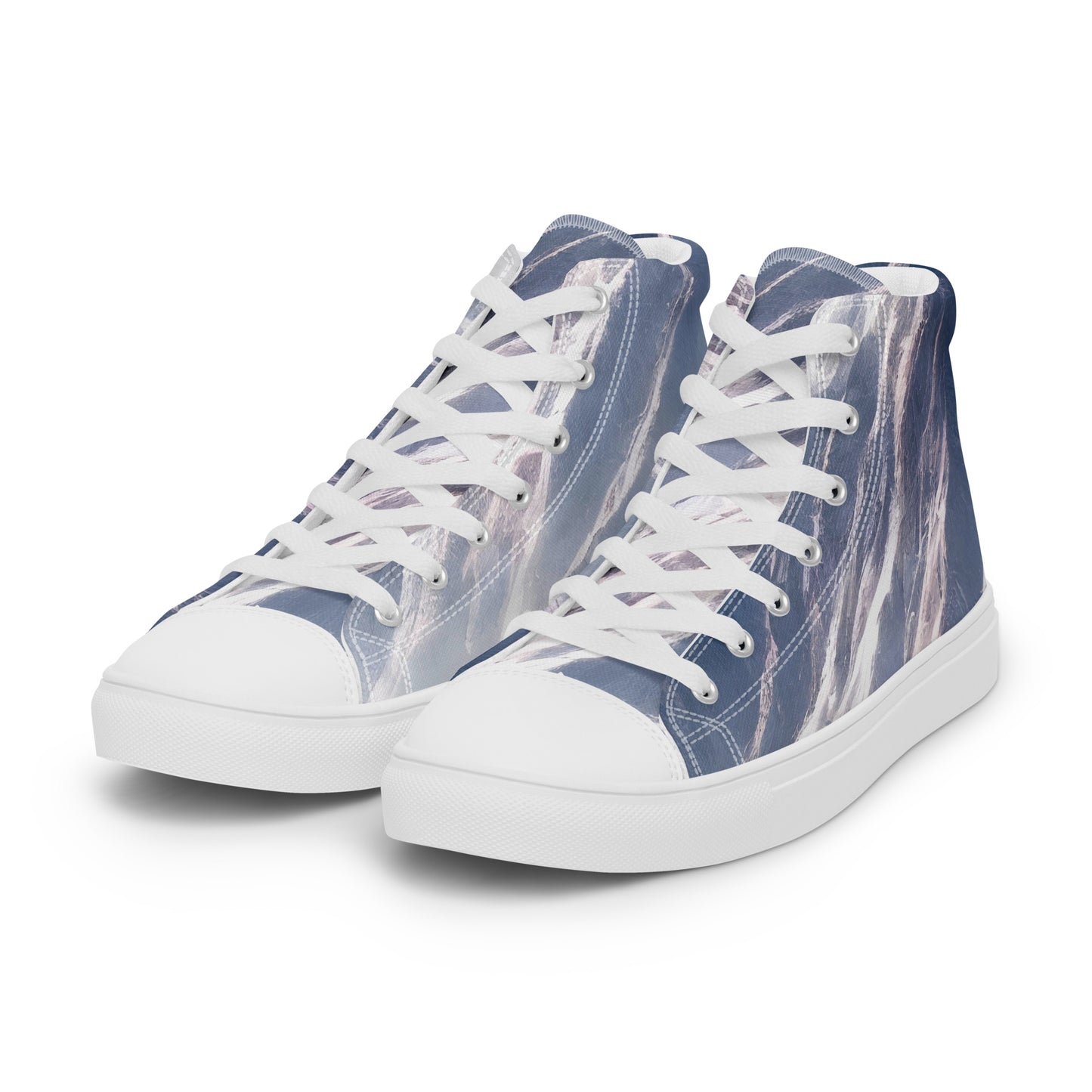 Men's High Top Canvas Shoes - Frosted Zenith