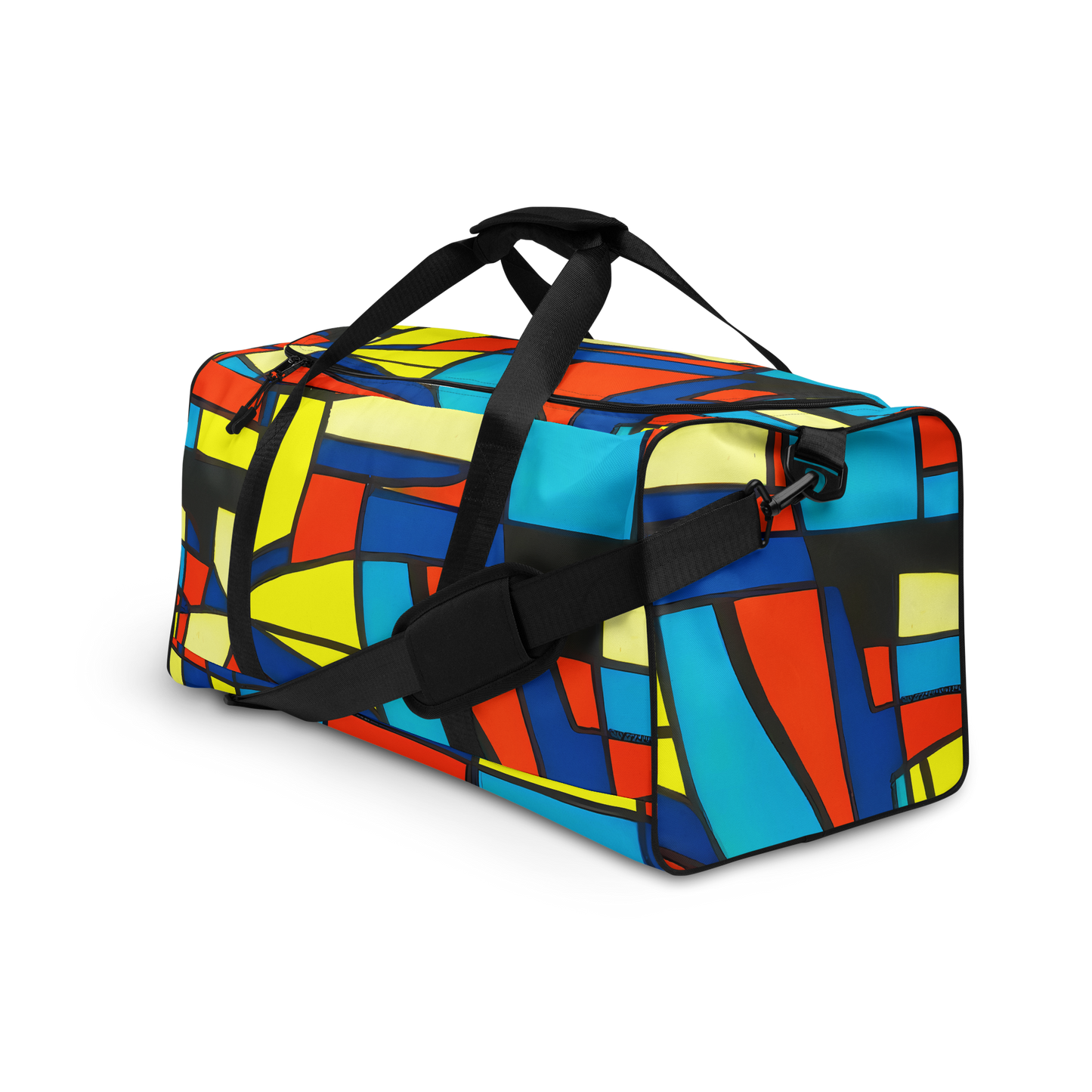 Duffle Bag - Neon Fractals