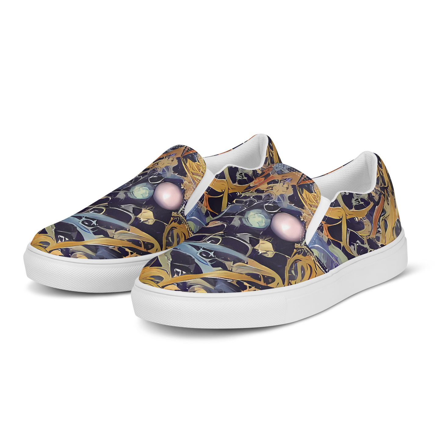 Men's Slip-On Canvas Shoes - Quantum Symmetry