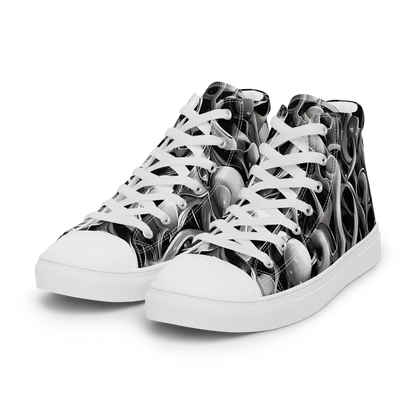 Men's High Top Canvas Shoes - Fluid Monochrome