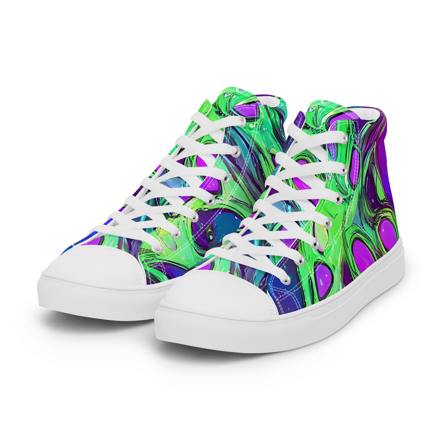 Women's High Top Canvas Shoes - Funky Mutation