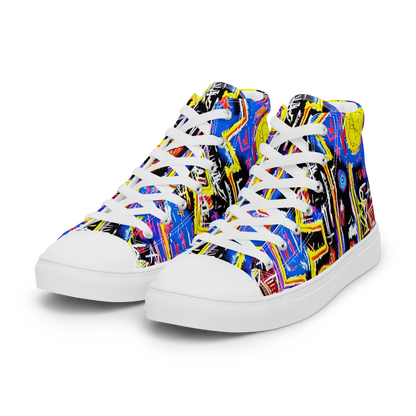 Women's High Top Canvas Shoes - Radiant Mayhem