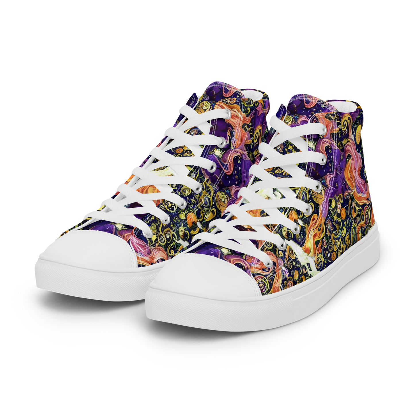 Women's High Top Canvas Shoes - Ethereal Waltz